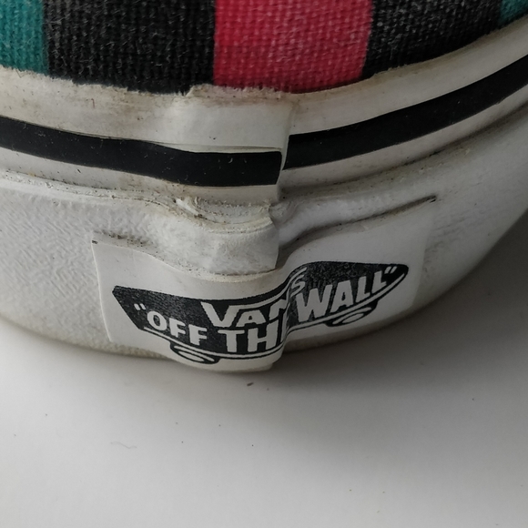 Vans Slip Slide Multi color Checkerboard Shoes 7 - Picture 10 of 10